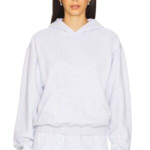Skims Heather Grey Pull Over Hoodie: Size XS